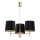 Brilagi - Lampadario a stelo MONTE 3xE27/60W/230V nero/oro