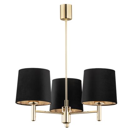 Brilagi - Lampadario a stelo MONTE 3xE27/60W/230V nero/oro
