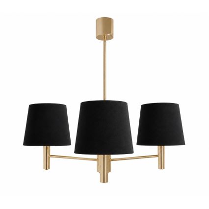 Brilagi - Lampadario a stelo MONTE 3xE27/60W/230V nero/oro
