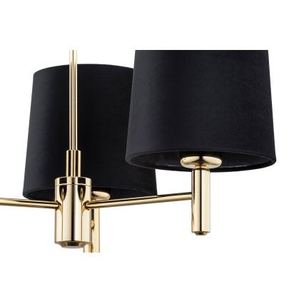 Brilagi - Lampadario a stelo MONTE 3xE27/60W/230V nero/oro