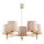 Brilagi - Lampadario a stelo MONTE 5xE27/15W/230V beige/oro