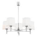 Brilagi - Lampadario a stelo MONTE 5xE27/15W/230V crema/cromo lucido