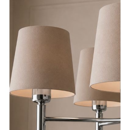 Brilagi - Lampadario a stelo MONTE 5xE27/60W/230V beige/cromo lucido