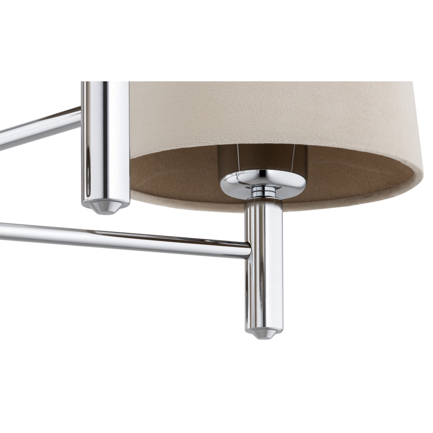 Brilagi - Lampadario a stelo MONTE 5xE27/60W/230V beige/cromo lucido