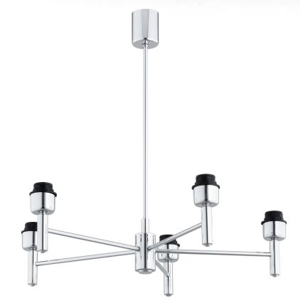 Brilagi - Lampadario a stelo MONTE 5xE27/60W/230V beige/cromo lucido
