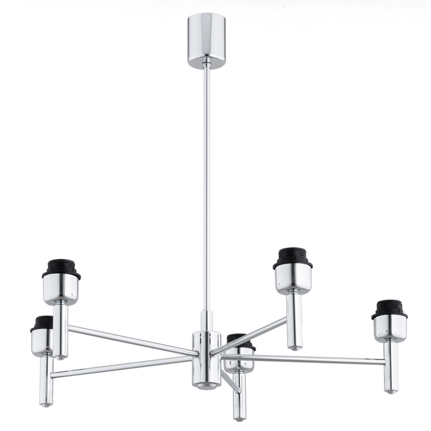 Brilagi - Lampadario a stelo MONTE 5xE27/60W/230V beige/cromo lucido