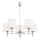 Brilagi - Lampadario a stelo MONTE 5xE27/60W/230V crema/cromo lucido