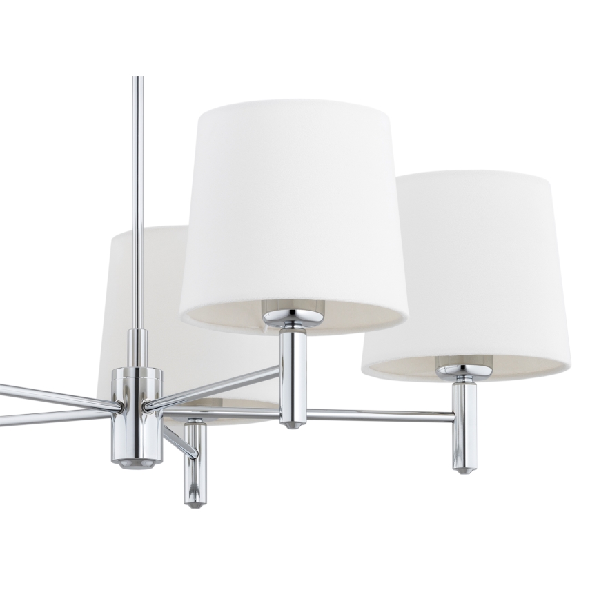 Brilagi - Lampadario a stelo MONTE 5xE27/60W/230V crema/cromo lucido