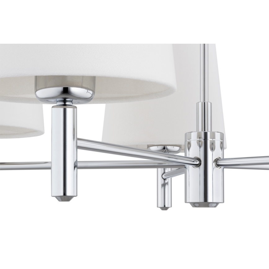 Brilagi - Lampadario a stelo MONTE 5xE27/60W/230V crema/cromo lucido