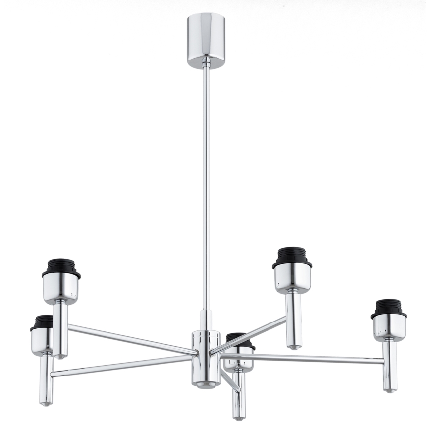 Brilagi - Lampadario a stelo MONTE 5xE27/60W/230V crema/cromo lucido
