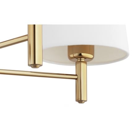 BRILAGI - Lampadario a stelo MONTE 5xE27/60W/230V crema/oro