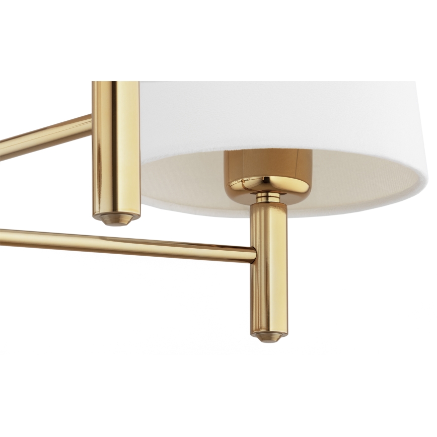 BRILAGI - Lampadario a stelo MONTE 5xE27/60W/230V crema/oro