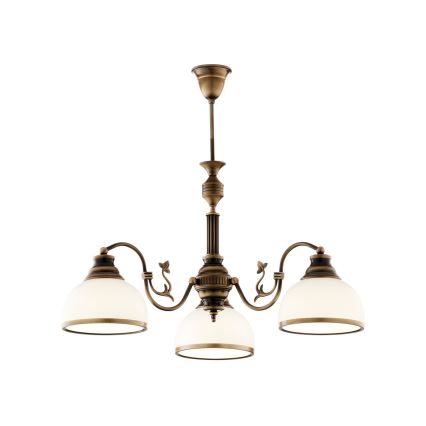 Brilagi - Lampadario a stelo TAURUS 3xE27/15W/230V Ø 70 cm bronzo