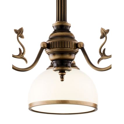 Brilagi - Lampadario a stelo TAURUS 3xE27/15W/230V Ø 70 cm bronzo