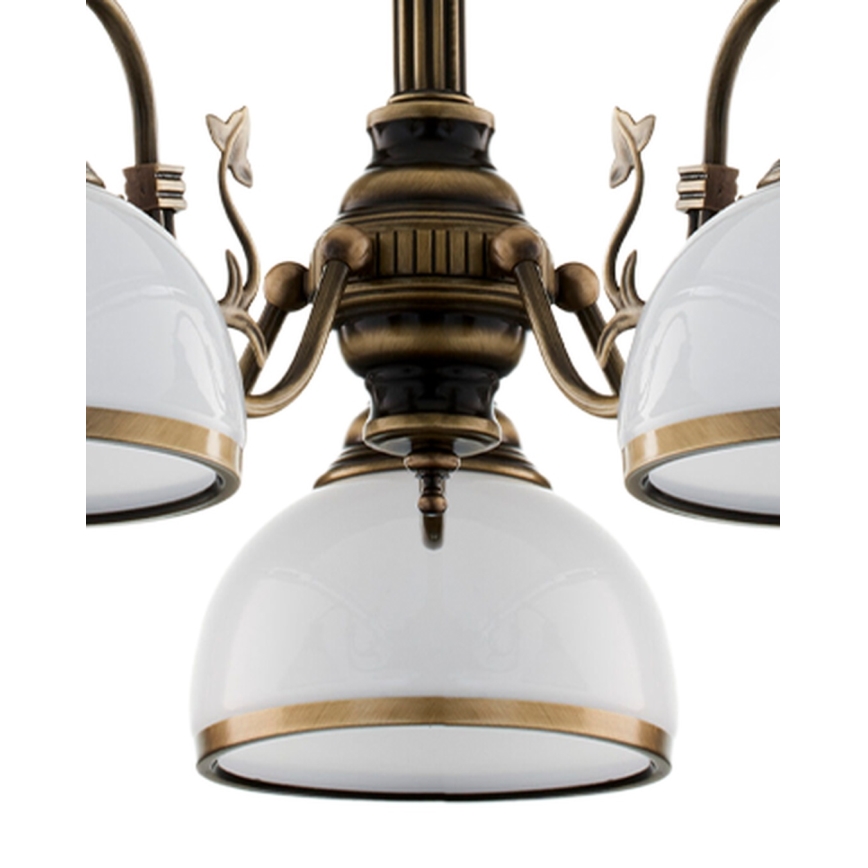 Brilagi - Lampadario a stelo TAURUS 5xE27/15W/230V Ø 70 cm bronzo