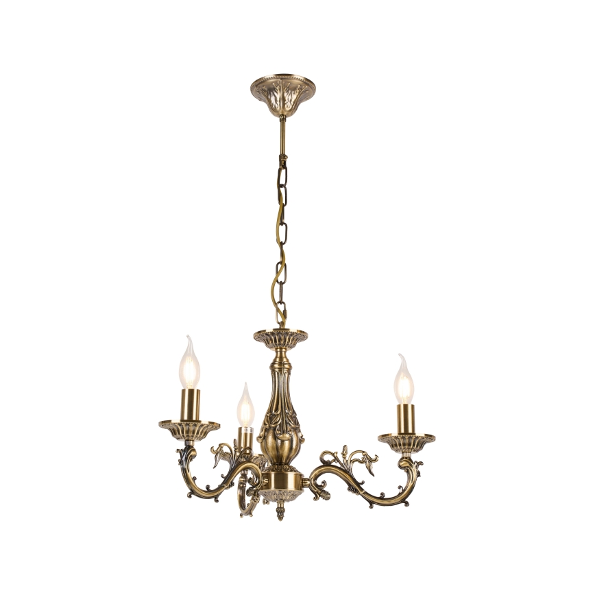 Brilagi - Lampadario CLASSIC a catena 3xE14/10W/230V in ottone