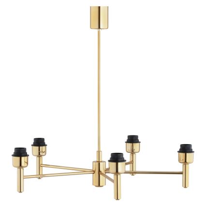 Brilagi - Lampadario con asta MONTE 5xE27/60W/230V marrone/oro
