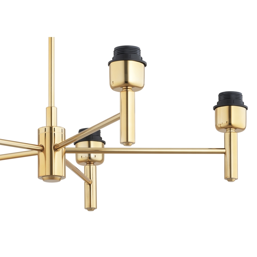 Brilagi - Lampadario con asta MONTE 5xE27/60W/230V marrone/oro