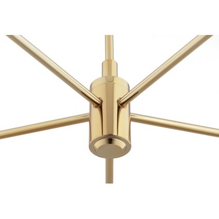 Brilagi - Lampadario con asta MONTE 5xE27/60W/230V marrone/oro