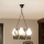 Brilagi - Lampadario con catena QUEEN 4xE14/40W/230V, finitura rovere