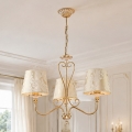 BRILAGI - Lampadario con catena SONIA 3xE27/15W/230V Ø 64 cm crema/patina