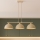 Brilagi - Lampadario con cavo 3xE27/60W/230V beige/oro