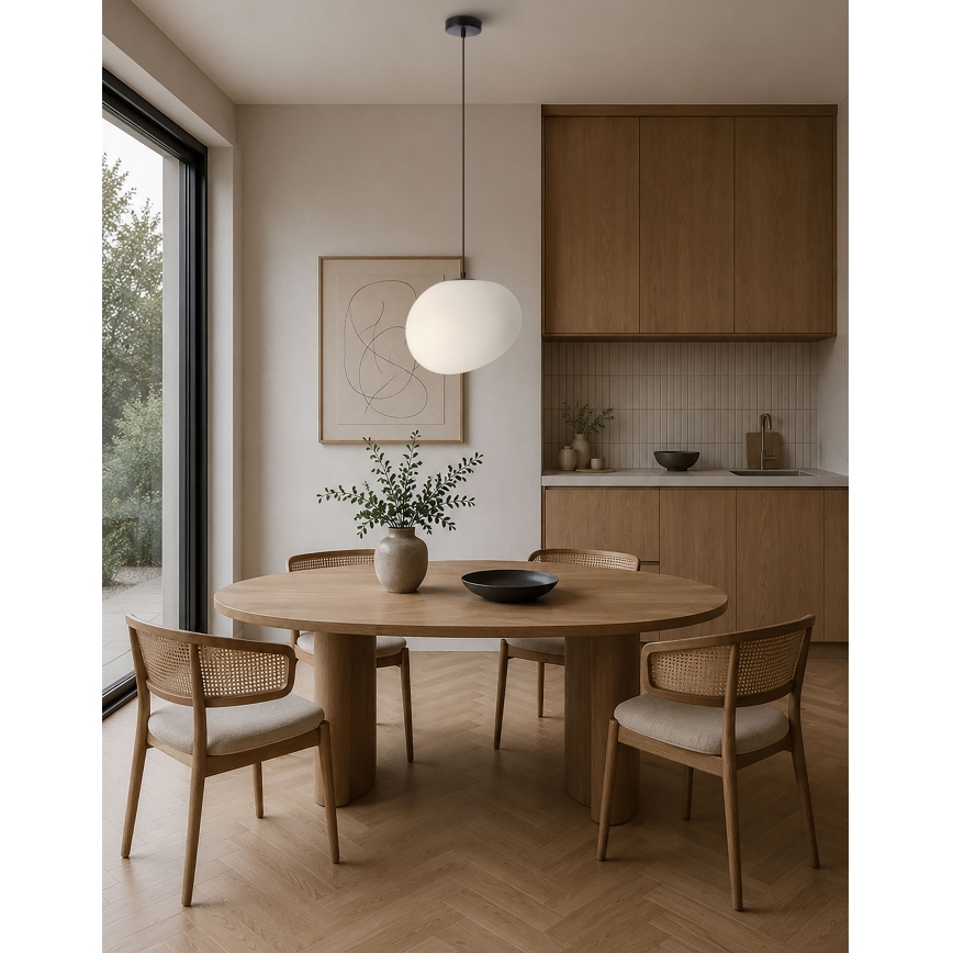 BRILAGI - Lampadario con cavo PEBBLES 1xE27/40W/230V Ø 30 cm nero