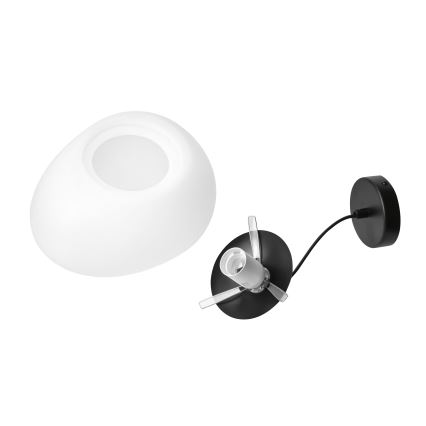 BRILAGI - Lampadario con cavo PEBBLES 1xE27/40W/230V Ø 30 cm nero
