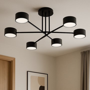 Brilagi - Lampadario da soffitto 6xGX53/12W/230V nero