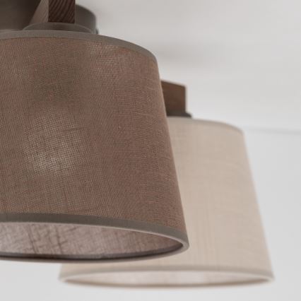 Brilagi - Lampadario da soffitto a montaggio superficiale LATTE 3xE27/60W/230V pino/mix