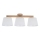 Brilagi - Lampadario da soffitto a montaggio superficiale LATTE SABIA 3xE27/60W/230V pino/bianco