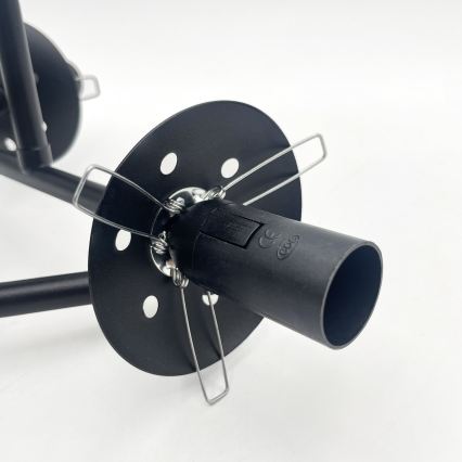 Brilagi - Lampadario da soffitto a montaggio superficiale MALIVA 3xE14/15W/230V nero/bianco