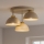 Brilagi - Lampadario da soffitto a plafone MOON 3xE27/60W/230V beige/oro