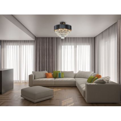 Brilagi - Lampadario da soffitto CARLOS 9xE14/40W/230V Ø 60 cm