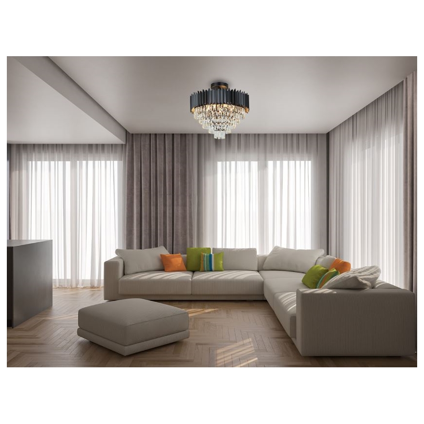 Brilagi - Lampadario da soffitto CARLOS 9xE14/40W/230V Ø 60 cm