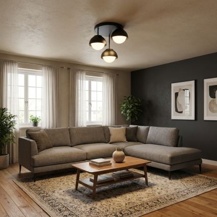 BRILAGI - Lampadario da soffitto COSMO 3xE27/60W/230V nero