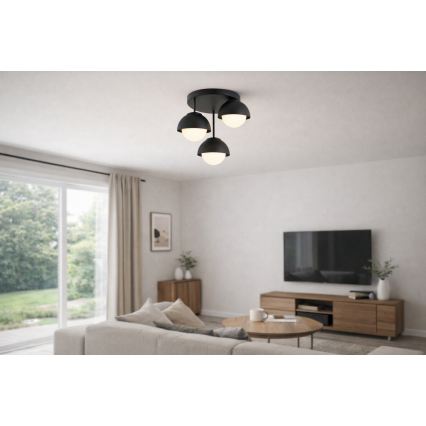 BRILAGI - Lampadario da soffitto COSMO 3xE27/60W/230V nero