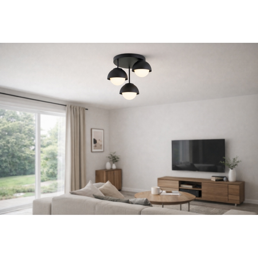 BRILAGI - Lampadario da soffitto COSMO 3xE27/60W/230V nero