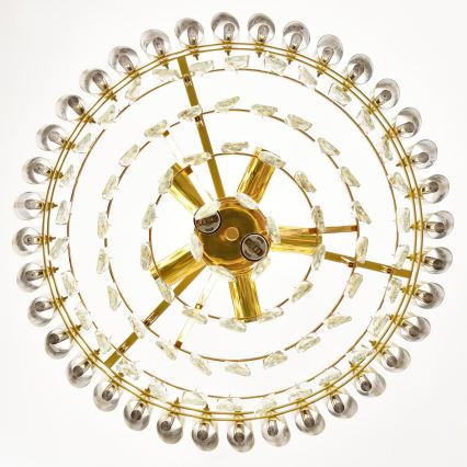 Brilagi - Lampadario da soffitto ECLIPSE 7xE14/10W/230V Ø 48 cm oro