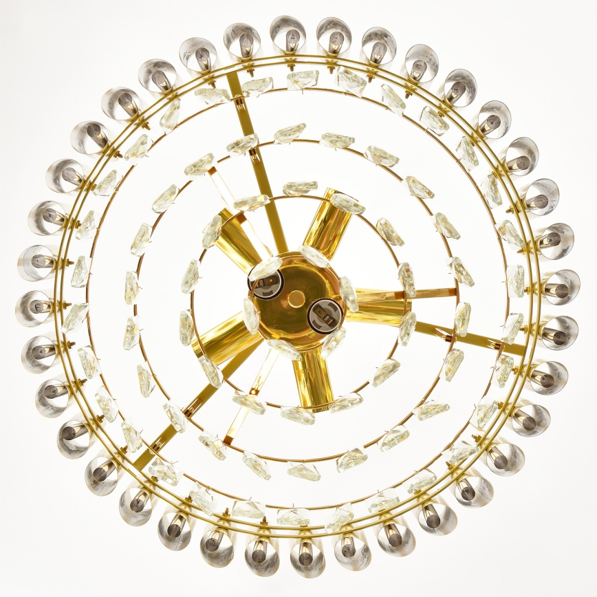 Brilagi - Lampadario da soffitto ECLIPSE 7xE14/10W/230V Ø 48 cm oro