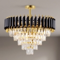 BRILAGI - Lampadario da soffitto ECLIPSE 9xE14/10W/230V Ø 58 cm oro/nero