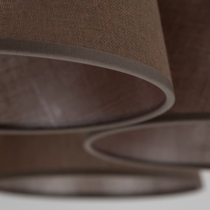 Brilagi - Lampadario da soffitto LATTE 5xE27/15W/230V pino/marrone