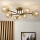 Brilagi - Lampadario da soffitto MALIVA 6xE14/15W/230V dorato