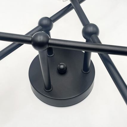 Brilagi - Lampadario da soffitto MALIVA 6xE14/15W/230V nero/bianco