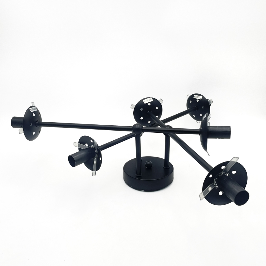 Brilagi - Lampadario da soffitto MALIVA 6xE14/15W/230V nero/bianco