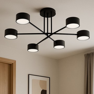 Brilagi - Lampadario da soffitto MONO 6xGX53/12W/230V nero