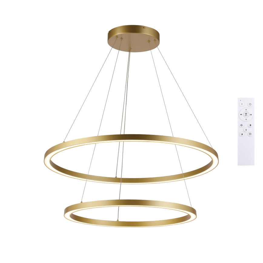 Brilagi - Lampadario a sospensione dimmerabile PORTOFINO LED/98W/230V 3000-6000K Ø 80 cm oro + telecomando
