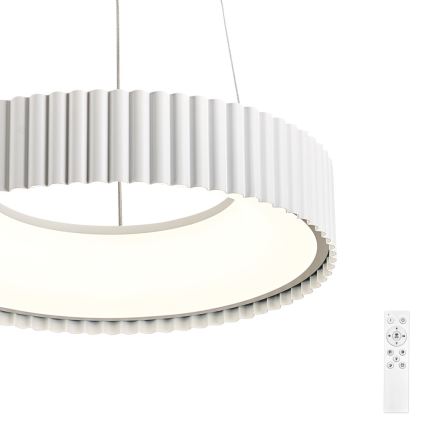 Brilagi - Lampadario LED dimmerabile a sospensione con cavo FALCON MODERN LED/30W/230V 3000-6000K Ø 40 cm bianco + telecomando