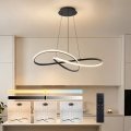 Brilagi - Lampadario dimmerabile a sospensione con cavo INFINITY LED/80W/230V 3000-6000K 80x80 cm nero + telecomando