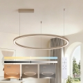 Brilagi - Lampadario dimmerabile a sospensione su cavo PORTOFINO LED/60W/230V 3000-6000K Ø 80 cm beige + telecomando